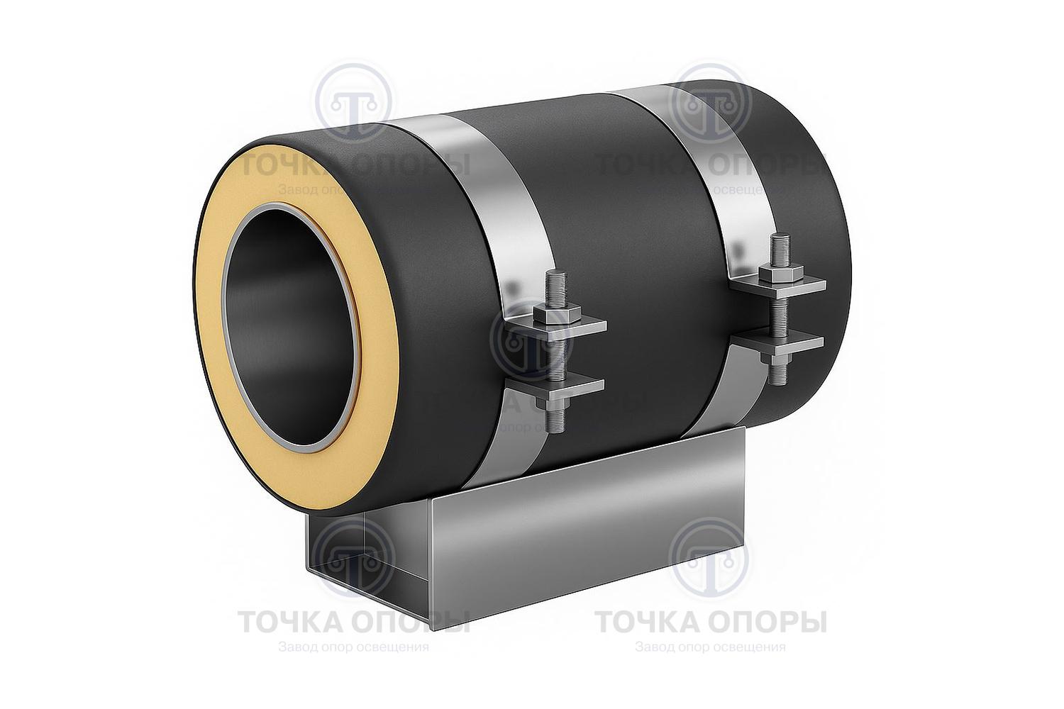 Скользящая опора СПОк 219/315.200 подкладная канальная для труб в ППУ