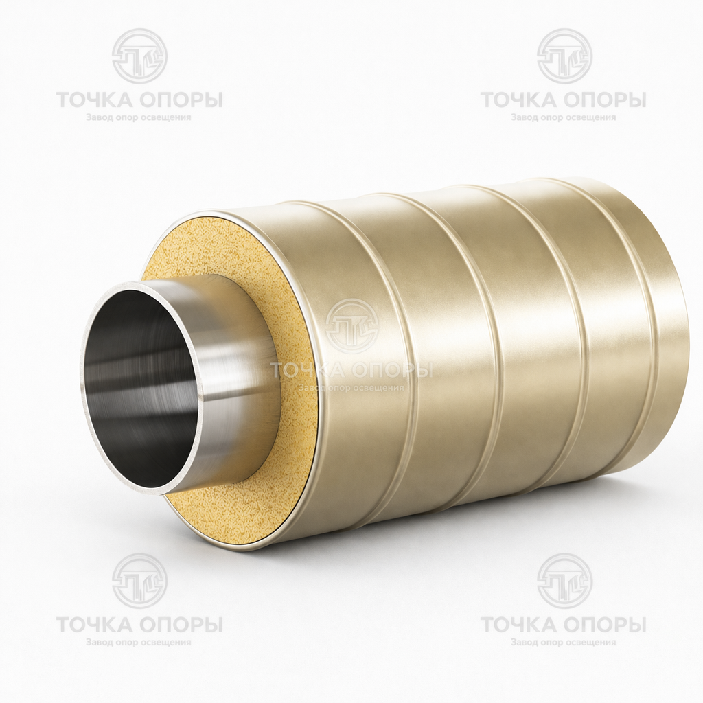 Труба ППУ стальная оболочка 560х426х7 мм ГОСТ 30732-2006